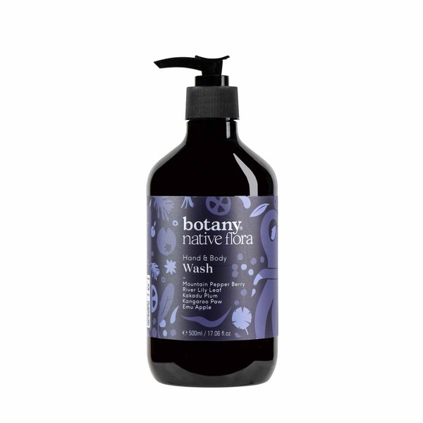 botany Native Flora Hand and Body Wash, Gently Cleanses your Skin and Washes Away Dirt and Impurities, Hydrating Body Wash with Australian Native Plant Extracts, 17.06 Fl Oz