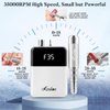 Kredioo Electric Nail Drill Professional 35000 RPM, Portable Rechargeable Cordless Electric Nail File Kit with Storage Bag for Acrylic Nails Gel Polishing Dip Powder for Manicure Salon Home-White
