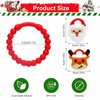 Christmas Baby Teething Ring Toys – Santa Claus & Reindeer Teethers for Newborns, Infants & Toddlers – Sensory Chew Bracelet for Teething Relief – Perfect Baby’s First Christmas Basket Stuffers