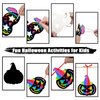 PARTYWIND Halloween Scratch Paper Art Set for Kids Crafts, 46 PCS Scratch Masks + Scratch Off Cards for Kids Halloween Activities Games, DIY Halloween Party Decorations Supplies Ornaments