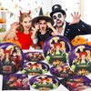 Omto 40Pack Hocus Pocus Party Supplies include 20Pcs plates, 20 napkins for Kids Hocus Pocus birthday party decoration