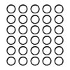 30pcs 304 Stainless Steel Key Rings Split Rings, Small Keyrings, Jump Rings for Necklaces, Keys, Jewelry Attachment