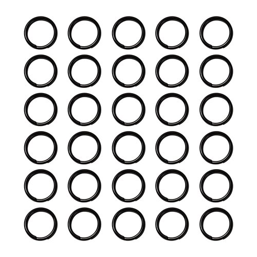 30pcs 304 Stainless Steel Key Rings Split Rings, Small Keyrings, Jump Rings for Necklaces, Keys, Jewelry Attachment