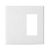 Bates- Combination Wall Plate, Decorator/Blank, 2 Gang Wall Plate, Wall Switch Plate Cover, 2 Gang Switch Plate, Double Gang Wall Plate, 2 Gang Wall Plate White, Wall Plate Combination