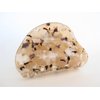 Generic Tan brown beige taupe marbled hair claw clip