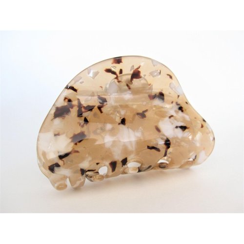 Generic Tan brown beige taupe marbled hair claw clip