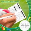 Seenelling 50 Packs Football Referee Cards 4 Sided Football Game Cards Football Officials Accessories Trading Cards for Sports Competition Activities