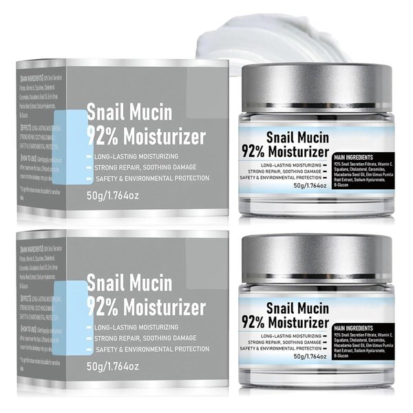 zdiwond Snail Mucin 92% Moisturizer Daily Face Gel Cream, Snail Mucin 92% Repair Cream, Snail Mucin Moisturizer Face Cream, Baba de Caracol Original, Snail Cream for Face Moisturizer (2)