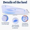 3 Pair Gel Heel Cups Plantar Fasciitis Inserts - Silicone Gel Heel Pads for Heel Pain, Bone Spur & Achilles Pain, Gel Heel Cushions and Cups, Pad & Shock Absorbing Support