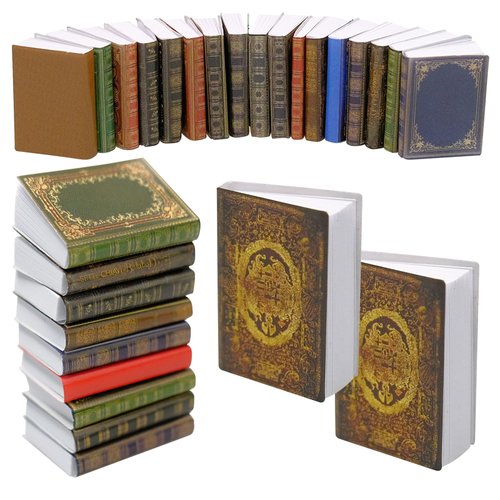 CONEHOY 220 Pcs 1: 12 Scale Miniatures Dollhouse Books Mini Dollhouse Books Model Miniature Dollhouse Accessories Decoration for DIY Projects Dollhouse Boys Girls Toy Supplies