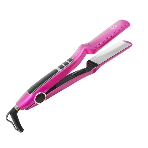 XPERSIS PRO Hair Flat Iron Straightener Nano 1.5" Titanium Plate Safety Auto Shut Off Heat up to 450F Pink Color