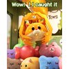 Claw Machine for Kids, Mini Vending Machine with Game Coins & Music, Prize Dispenser Toys for Girls and Boys, Electronic Claw Game Machine for Party Birthdays, Includes 30 Mini Toys (Dinosaur)