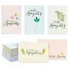 Best Paper Greetings 48 Pack Sympathy Cards with Envelopes Bulk Set, 6 Floral and Foliage Designs for Memorials, Funerals, Condolences, Bereavement, Blank Inside (4x6 In)