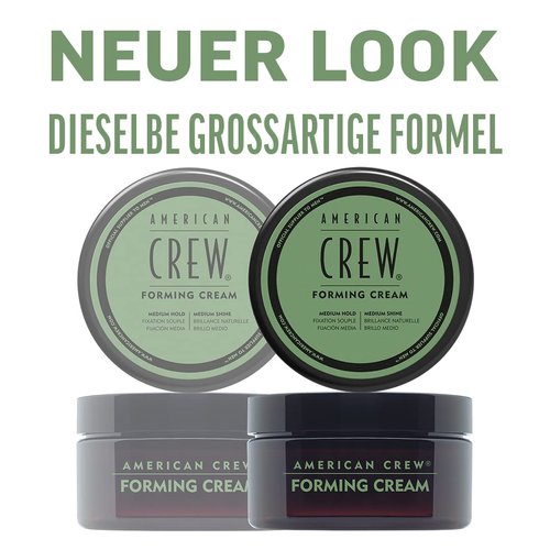 American Crew Men's Hair Forming Cream (OLD VERSION), Like Hair Gel with Medium Hold & Medium Shine, 3 Oz (Pack of 1)