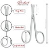 Baby Nail Scissors Round Probe Small Hair Scissors, Child Care Safety Blunt Stainless-Steel Beauty Facial Hair & Eyelashes Eyebrow trimming Scissors
