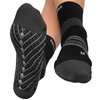 TechWare Pro Plantar Fasciitis Sock – Therapy Grade Targeted Cushion Compression Socks Men & Women. Ankle Brace Foot Sleeve & Arch Support for Achilles Tendonitis & Heel Pain Relief (Blk/Gry SML)