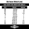 Matman Wrestling Singlet Men's Georgia Weightlifting Singlet Nylon Spandex