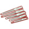 SMI 5 Pcs Solingen Germany Sapphire Metal Nail File Set + 1 Curved File - Fine and Coarse Nail Files - Double Sided Professional Manicure Pedicure Kit Best Nail File for Fingernail Toenail Care