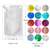 Body Glitter Gel 16 Color Sequins Glitter Gel Easy to Apply&Clean, Festival Glitter Christmas Makeup for Women Long Lasting Sparkling Suitable for Body, Face, Hair, Eyes (Christmas Green)