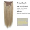Balayage Remy Hair Extensions Clip in 20Inch 100g Golden Blonde Mixed Bleach Blonde Highlight Lace Weft Clip in Human Hair Extensions Double Weft 4pcs Thick Highlighted Extensions Clip on