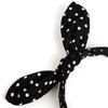 Huachi Bow Headbands for Women Halloween 1950s Black Polka Dot Hairbands Cute Bunny Ears Head Bands for Women's Hair Accessories Turban Headwear Headpiece