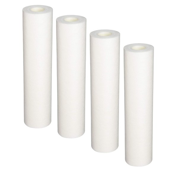 CFS – 4 Pack Sediment Pre-Filters Water Filter Cartridges Compatible with 10-Inch Water Filter System Models – Removes Bad Taste – Whole House Replacement Water Filter Cartridge – 5 Micron