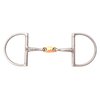 Korsteel JP Stainless Steel Copper Link Hunter Dee Ring Snaffle Bit, 5.5"