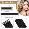 Tucnoeu 3Pcs Elastic Bands for Wig Adjustable Wig Bands No Slip,Wig Strap to Secure Wig Black Elastic Bands to Hold Wigs in Place Wig Accessories