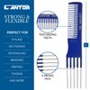 Lift Teasing Comb and Hair Pick – 5 Pack Stainless Still Lifts - Chemical and Heat Resistant Detangler Comb – Anti Static Comb For All Hair Types – By Cantor