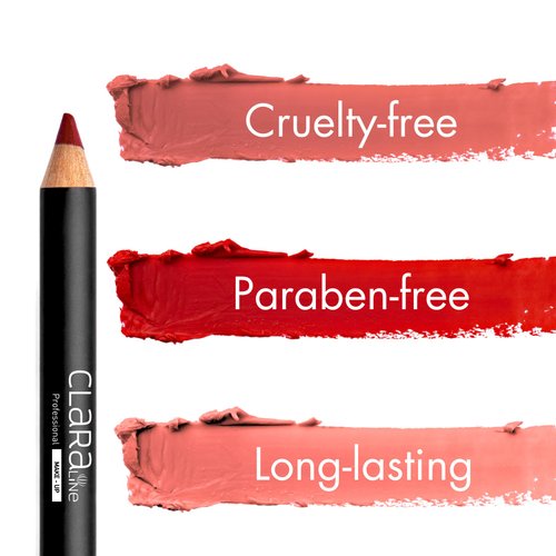 Claraline Lipliner Pencil, Lip Pencil With Matte Finish, Makeup, Gift Idea, Lip Pencils for Women, 6 Pc Count