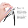 AIRSEE Professional Acrylic Nail Clipper Fake False Nails Tip Cutter Nail Trimmer for Artificial Nail Manicure Pedicure Sharp Rustproof Nail Art Tool Home DIY Use Black