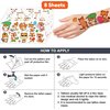 86PCS Tiger Temporary Tattoos Birthday Party Decorations Supplies Favors Decor Themed Jungle Animal Stickers Cute Gifts for Kids Girls Boys Classroom Prizes Rewards