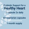 Life Extension FLORASSIST® Probiotic Heart Health, Lactobacillus reuteri 30242, Promotes Heart Health and Already Healthy Cholesterol Levels, Gluten-Free, Non-GMO, Vegetarian, 60 Capsules