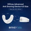 Difiney Advanced Anti Snoring Device 4.0: FDA-Cleared Snoring Solution – Adjustable Snore Stopper Mouth Guard for Men & Women – Anti Snoring Mouthpiece to Improve Sleep – Reusable Night Use
