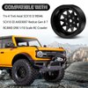 OGRC 4PCS Aluminum 1.9 Inch Beadlock Wheels Negative Offset Wheel Rims for TRX4 TRX6 SCX10 I II III 90046 AXI03007 Redcat GEN7 GEN8 RC4WD D90 1/10 RC Crawler - 12mm Hex (Black)