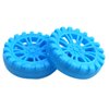 EUDAX 30mmx8mm Plastic Roll 2mm Dia Shaft Toys Wheel and 2mmx100mm STEM Shaft Round Rod Axles for DIY Toy RC Car Truck Boat Helicopter Model Part (Blue, 100pcs)