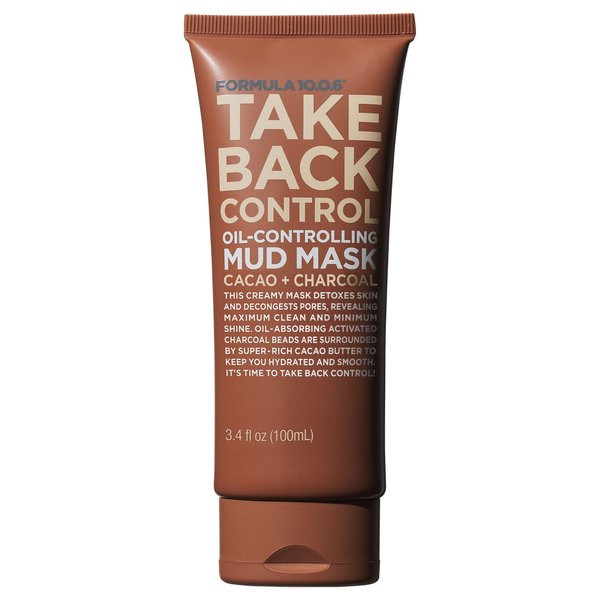 FORMULA 10.0.6 - Take Back Control Oil-Controlling Mud Mask - Creamy Mud Mask, Detoxes Skin & Decongests Pores, Vegan, Paraben-Free, Sulfate-Free & Cruelty-Free, 3.4 Fl Oz