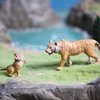 Gemini&Genius Tiger Toy Figures for Kids, Safari Tiger Animal Action Figures with Cub, Wildlife Animal Toys, Great for Kids Gift, Party Favors, Treasure Box Prizes, Goodie Bag Fillers or Cake Toppers