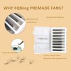 FQNing Premade Fans Pointy Base 1000 Fans Premade Lash Extensions Fans 8D 0.07D Curl Handmade Soft Natural Premade Fans Eyelash Extensions 9-16mm Mix Middle Stem