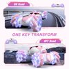 Powerextra Gesture Sensing Rc Stunt Car with Light & Music for Girls, 4WD Hand Controlled Double Sided 360° Flips Off Road Transform Remote Control Car with LED Light, Toy Gift for Age 8+ Kids, Pink