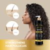 Melany's Hair Growth Leave-In Conditioner, Ginger & Honey, Anti-Thinning and Regrowth Support, Daily Hydrating, Strengthening, Volumizing Fuller Hair Natural Herb Treatment