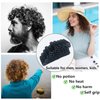MOODKEY 36PCS Self Grip Small Hair Curlers Heatless Roller Hair Curlers Pro Salon Hairdressing Curler DIY Curly Hairstyle Hair Rollers Tools Rat Tail Comb for Women Medium Short Hair(0.8x2.4in-black)