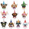 Hooqict Dog Birthday Banner Dog Birthday Party Decorations for Backdrop Dog Themed Party Banner Dog Face Happy Birthday Sign for Girls Pet Puppy Theme Birthday Party Supplies