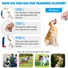 Dog Training Clicker with Wrist Strap - OYEFLY Durable Lightweight Easy to Use, Pet Training Clicker for Cats Puppy Birds Horses. Perfect for Behavioral Training 2-Pack (Red and Blue)