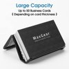 MaxGear Mesh Business Card Holder for Desk Metal Business Card Holder Display Desk Business Card Stand Business Card Desk Holder with 50 Business Cards Capacity Black, 2 Pack