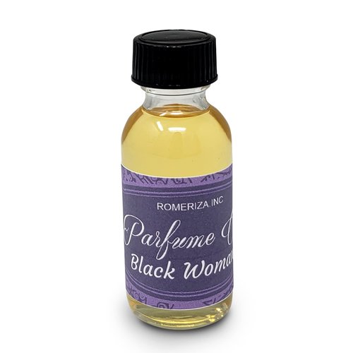 Black Women Fragrance Body Oil Perfume - Scented Fragrance Body Oil - Women Scented Body Oil Perfume - Strong Essence Long Lasting Perfume - Body Oil Women Beauty Boston Glass Bottle (1 oz)