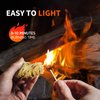 MEKER Fire Starters - Natural Fire Starters for Fireplace, Campfires, Fire Pit, BBQ Grill, Wood Stove, All Weather Charcoal Starter, Wood Wool Firelighters & Odorless Fire Starter Eco Friendly