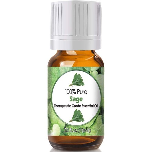 Pure Gold - Sage Essential Oil for Diffuser, Pure Clary Sage Oil Essential Oil - Clary Sage Essential Oil for Skin, Hair, & Aromatherapy - Fragrant Aromatherapy Oils (0.34 fl oz)
