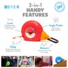 Handy Famm 8Ft Animal-Shaped Kids Tape Measure, Level & Protractor Angle Finder, Fun Educational Children's Tape Measure, Small Measuring Tape for Learning Early Math Skills, Ages 5+, Red Bird
