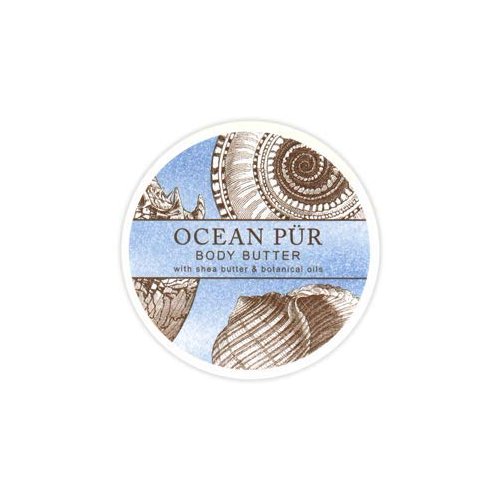 Greenwich Bay Trading Company Botanic Body Butter with Shea Butter and Cocoa Butter 8oz Tub (Ocean Pur)